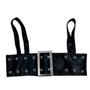 WeWoreWhat Black Belt with Silver Buckle 8 Other Reasons Western Heart Belt in Black | REVOLVE main image 4